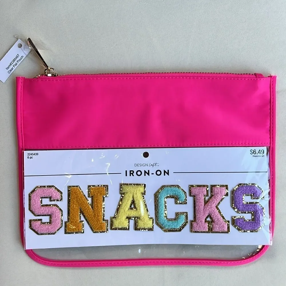 Snack Iron On and Clear Flat Pouch - Picture 4 of 7